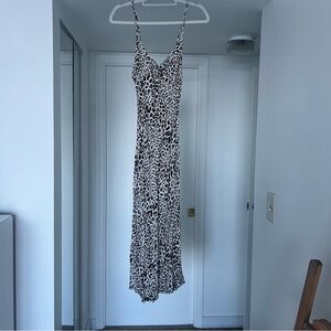 Elegant Animal Print Maxi Dress